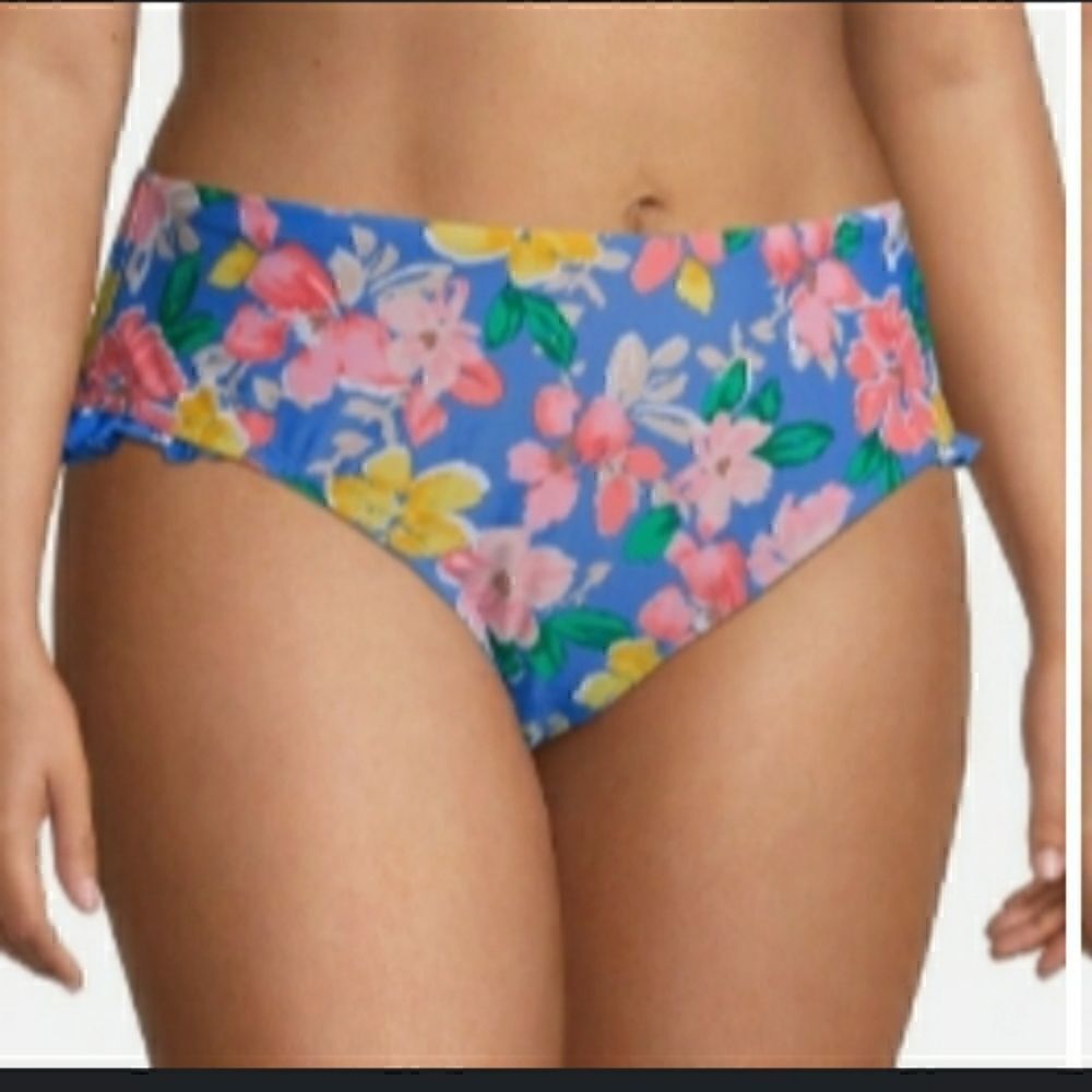 Take 50% OFF- Time and Tru Floral Bikini Bottom, Size-S